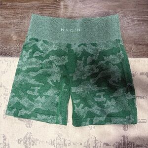 NVGTN Green Camouflage Biker Shorts